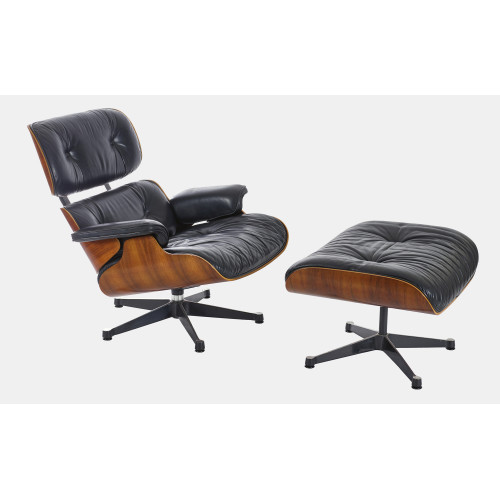 CHARLES ORMAND EAMES : Lounge Chair mit Ottomane, 2. H�lfte 20. Jh (DOBIASCHOFSKY AUKTIONEN AG)