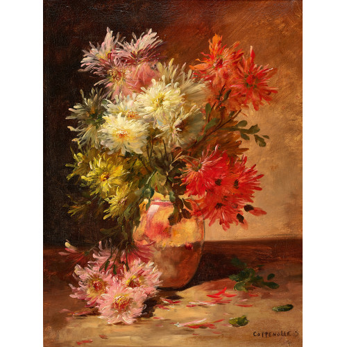 EDMOND VAN COPPENOLLE : Nature morte au bouquet de fleurs (DOBIASCHOFSKY AUKTIONEN AG)