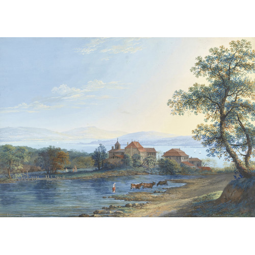 CARL LUDWIG HACKERT : 'Vue prise  Divone' (DOBIASCHOFSKY AUKTIONEN AG)