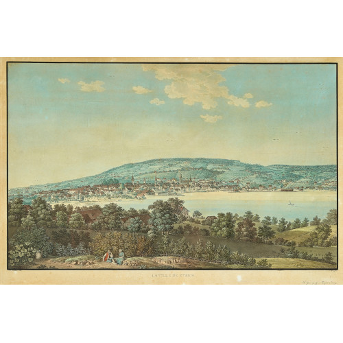 HEINRICH LUDWIG KELLER : 'La ville de Zurich' (DOBIASCHOFSKY AUKTIONEN AG)