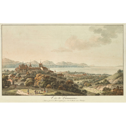 JOHANN LUDWIG ABERLI : 'V�e de Lausanne' (DOBIASCHOFSKY AUKTIONEN AG)