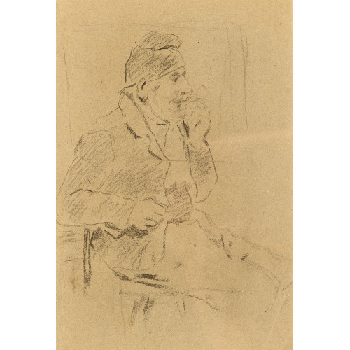 ALBERT ANKER : 'Mann mit M�tze und Pfeife' (DOBIASCHOFSKY AUKTIONEN AG)