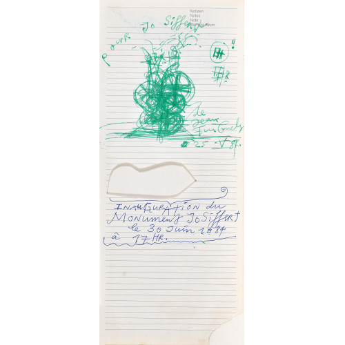 JEAN TINGUELY : 'Inauguration du monument Jo Siffert 1984' (DOBIASCHOFSKY AUKTIONEN AG)