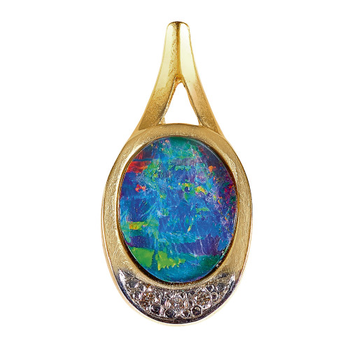 OPAL-BRILLANT-ANH�NGER : (DOBIASCHOFSKY AUKTIONEN AG)