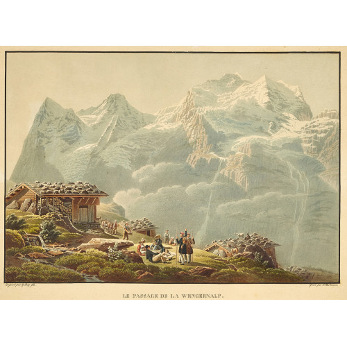 GABRIEL (GEN. LORY FILS) LORY : 'Le passage de la Wengernalp' (DOBIASCHOFSKY AUKTIONEN AG)
