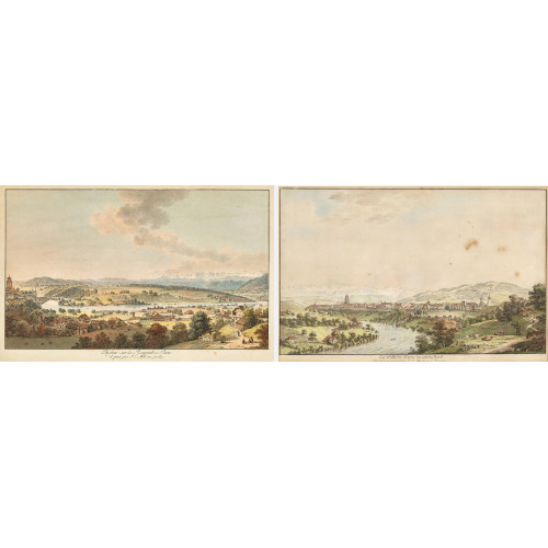 JOHANN LUDWIG ABERLI : Paar Ansichten von Bern (DOBIASCHOFSKY AUKTIONEN AG)