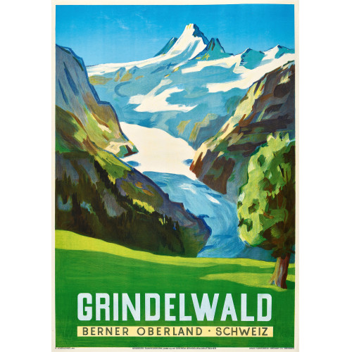 HANS JEGERLEHNER : 'Grindelwald Berner Oberland Schweiz' (DOBIASCHOFSKY AUKTIONEN AG)