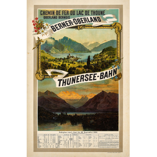 JOHANNES WEBER : 'Berner-Oberland Thunersee Bahn' (DOBIASCHOFSKY AUKTIONEN AG)