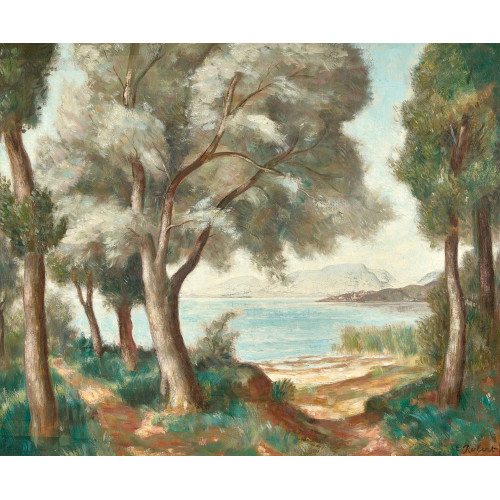 PAUL TH�OPHILE ROBERT : Bord du Lac de Neuch�tel (DOBIASCHOFSKY AUKTIONEN AG)
