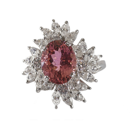 TURMALIN-BRILLANT-RING : Bucherer (DOBIASCHOFSKY AUKTIONEN AG)
