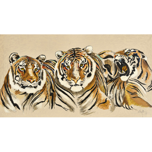 ROLF KNIE : 'Drei Bengalische Tiger' (DOBIASCHOFSKY AUKTIONEN AG)