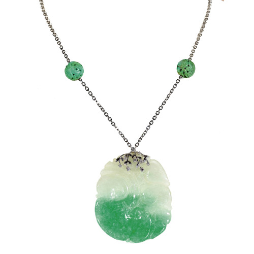 JADE-BRILLANT-COLLIER : (DOBIASCHOFSKY AUKTIONEN AG)