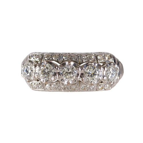 DIAMANT-RING : Um 1910 (DOBIASCHOFSKY AUKTIONEN AG)