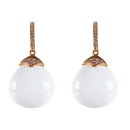 CHALCEDON-BRILLANT-OHRH�NGER : (DOBIASCHOFSKY AUKTIONEN AG)