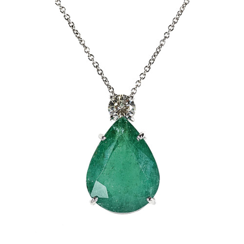 SMARAGD-BRILLANT-COLLIER : (DOBIASCHOFSKY AUKTIONEN AG)