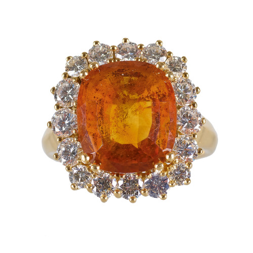 CITRIN-BRILLANT-RING : (DOBIASCHOFSKY AUKTIONEN AG)