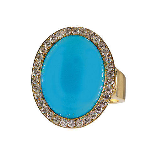 T�RKIS-DIAMANT-RING : (DOBIASCHOFSKY AUKTIONEN AG)