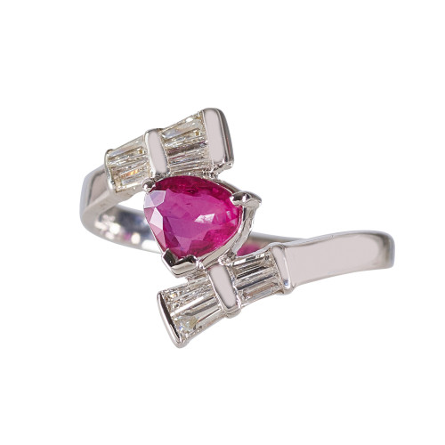 RUBIN-DIAMANT-RING : (DOBIASCHOFSKY AUKTIONEN AG)