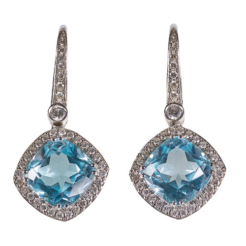 TOPAS-DIAMANT-OHRH�NGER : (DOBIASCHOFSKY AUKTIONEN AG)