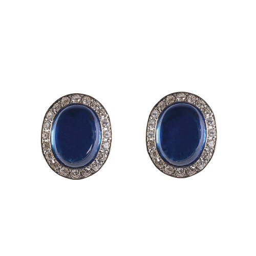 SAPHIR-DIAMANT-OHRSTECKER : (DOBIASCHOFSKY AUKTIONEN AG)