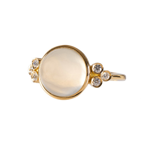 MONDSTEIN-DIAMANT-RING : (DOBIASCHOFSKY AUKTIONEN AG)