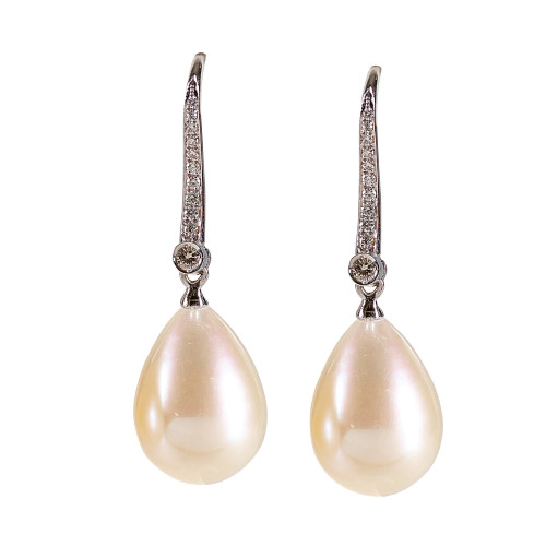 PERLEN-DIAMANT-OHRH�NGER : (DOBIASCHOFSKY AUKTIONEN AG)