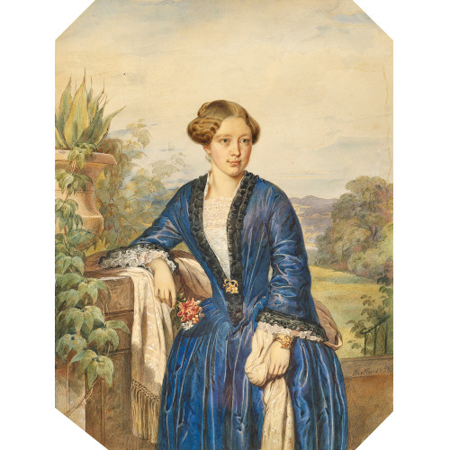 JOHANN FRIEDRICH DIETLER : Sitzende Dame (DOBIASCHOFSKY AUKTIONEN AG)