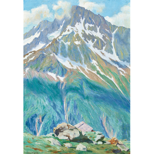 HANS WIDMER : 'Ritzlihorn von der Steinhausalp aus' (DOBIASCHOFSKY AUKTIONEN AG)