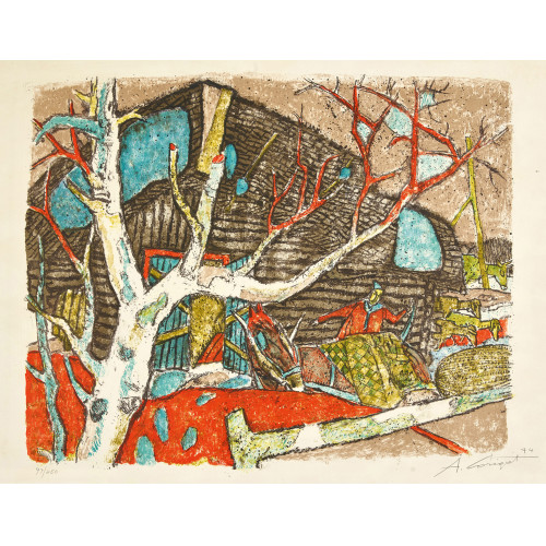 ALOIS CARIGIET : 'Der Stall von Stavons' (DOBIASCHOFSKY AUKTIONEN AG)