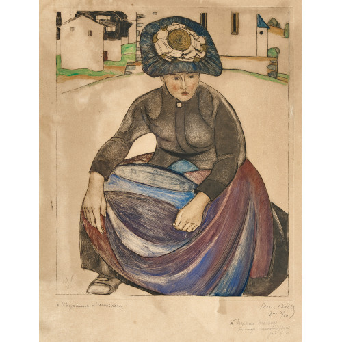EDMOND BILLE : 'Paysanne d'Anniviers' (DOBIASCHOFSKY AUKTIONEN AG)