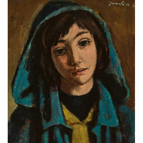 JEANNE) JANEB� (EIGTL. BARRAUD-PELLET : Portrait d'une jeune fille (DOBIASCHOFSKY AUKTIONEN AG)