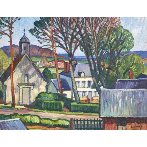 GASTON BALANDE : 'Pont-Authou, Normandie' (DOBIASCHOFSKY AUKTIONEN AG)