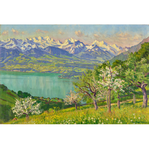 WALDEMAR THEOPHIL FINK : 'Bltezeit im Berner Oberland' (DOBIASCHOFSKY AUKTIONEN AG)