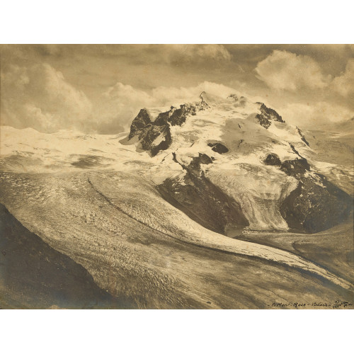 JAMES GABRIEL PERRET : 'Le Mont-Rose - Valais' (DOBIASCHOFSKY AUKTIONEN AG)