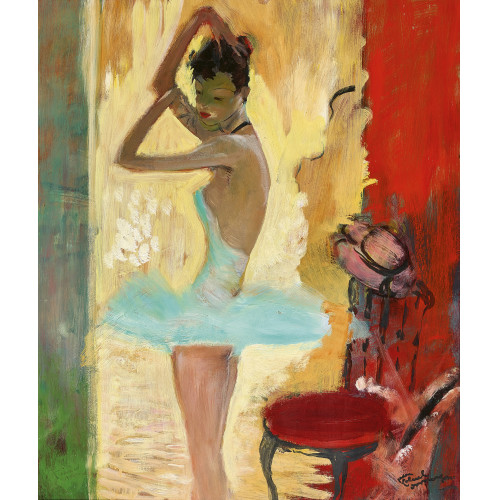 JEAN-GABRIEL DOMERGUE : 'Dans la loge' (DOBIASCHOFSKY AUKTIONEN AG)
