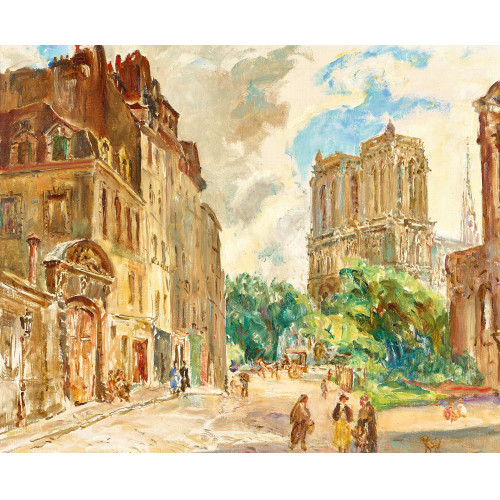 ADOLF TI�CHE : Paris mit Notre Dame (DOBIASCHOFSKY AUKTIONEN AG)