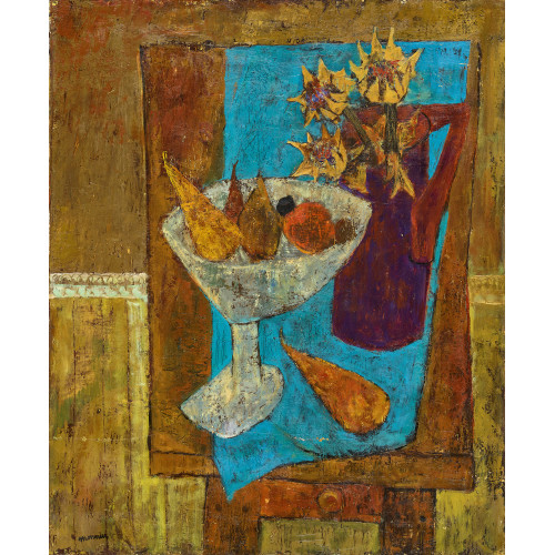 CHARLES MONNIER : 'Nature morte � la nappe bleue' (DOBIASCHOFSKY AUKTIONEN AG)