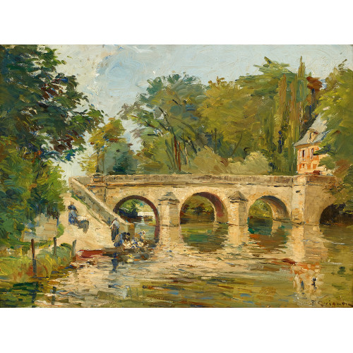 FERNAND QUIGNON : 'L'ancien pont � l'Isle-Adam' (DOBIASCHOFSKY AUKTIONEN AG)