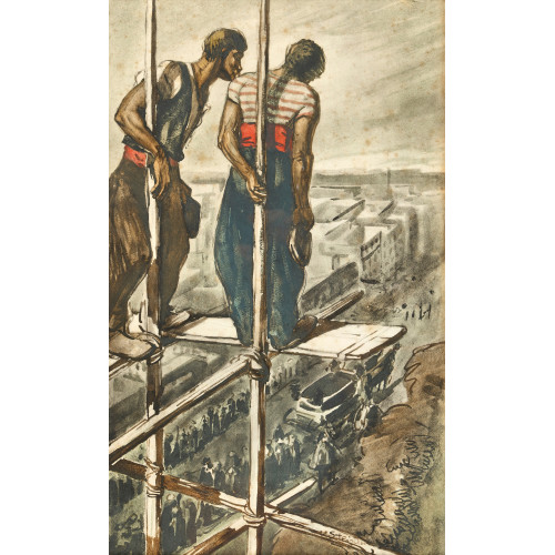 TH�OPHILE-ALEXANDRE STEINLEN : Ger�stbauer (DOBIASCHOFSKY AUKTIONEN AG)