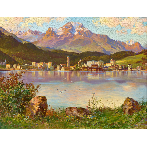 20. JH. SCHWEIZ : St. Moritz mit Piz Margna (DOBIASCHOFSKY AUKTIONEN AG)
