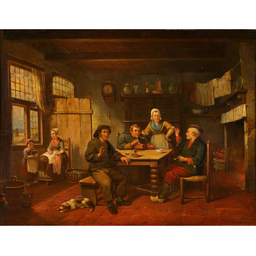 PIETER GERARDUS SJAMAAR : Wirtshausszene (DOBIASCHOFSKY AUKTIONEN AG)