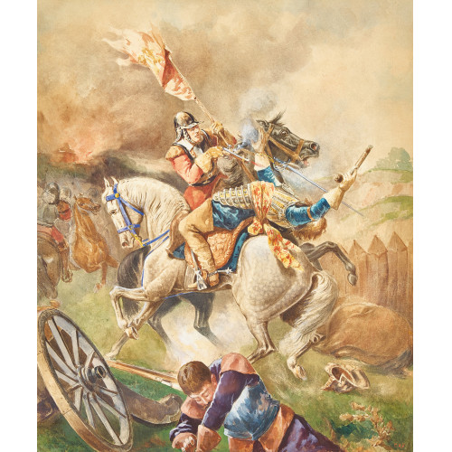 CRISTON ADOLF FESCH : 'Episode from Cromwell's battles fight' (DOBIASCHOFSKY AUKTIONEN AG)