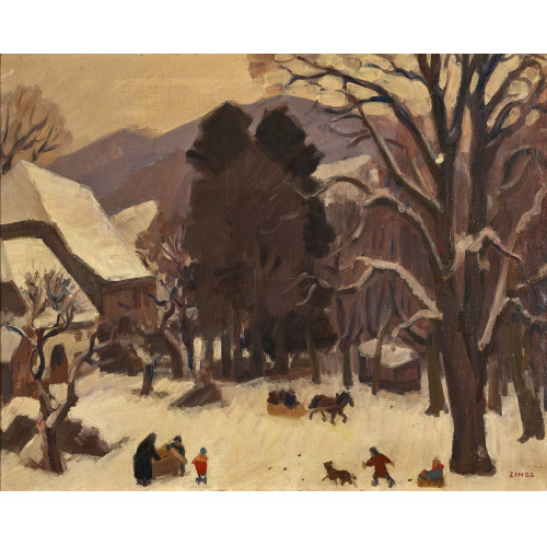 JULES MILE ZINGG : L'hiver (DOBIASCHOFSKY AUKTIONEN AG)