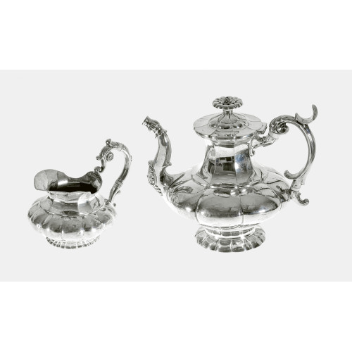 KAFFEE- UND MILCHKANNE : Louis Philippe, Bern, 2. H�lfte 18. Jh. (Werkstatt Rehfues) (DOBIASCHOFSKY AUKTIONEN AG)