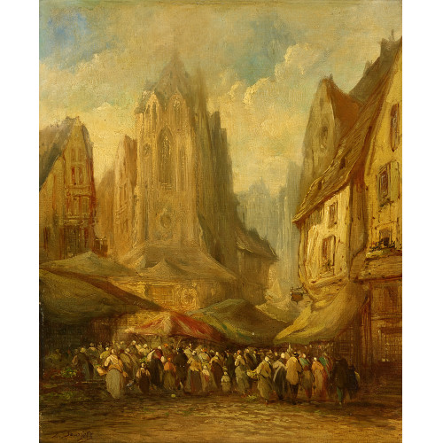 L�ONARD SAURFELT : St�dtische Marktszene (DOBIASCHOFSKY AUKTIONEN AG)