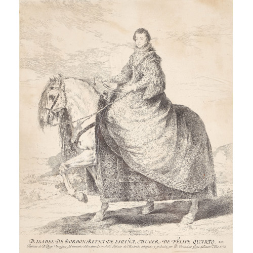 FRANCISCO JOS� DE GOYA Y LUCIENTES : 'D. Isabel de Borbon...' (DOBIASCHOFSKY AUKTIONEN AG)