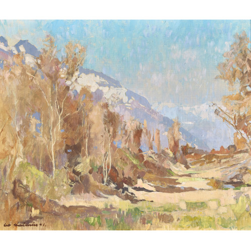 LEO KALMUS : 'Vorfr�hling (Rhonetal)' (DOBIASCHOFSKY AUKTIONEN AG)