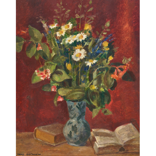 HANS GARTMEIER : 'Stilleben mit Feldblumen' (DOBIASCHOFSKY AUKTIONEN AG)