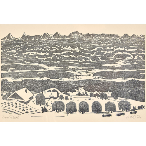 EMIL ZBINDEN : 'Berner Landschaft' (DOBIASCHOFSKY AUKTIONEN AG)