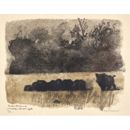 ROBERT HAINARD : 'Sangliers sur l'�teule II' (DOBIASCHOFSKY AUKTIONEN AG)